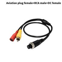 1 vnt. RCA AV ir DC maitinimo keitiklio laidas 4 kontaktų aviacinis vyriškas į moterišką adapteris automobilio galinės kameros monitoriui DIY priedai A6
