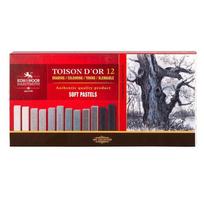 Sausų pastelių rinkinys 12vnt pilkų atsp.8592G, KIKNOB610922