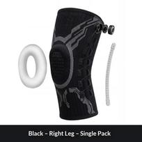 Smart Knob Knee Brace Patella Gel Pad Lateral Stabilizer Compression Support 1Pc for Weightlifting Knee Protection Unisex Black right