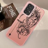 Phone Cover Case for Samsung Galaxy A54 A12 A14 A56 A23 A71 A17 A52 A13 A72 A16 A34 A32 A36 A25 A73 Gothic Style Angel Cross Galaxy A23 gray