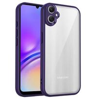 Skirta Samsung Galaxy A05 dėklas Galaxy F05 telefono dėklas Galaxy M05 a05 Dangtelis Oro pagalvėlė Silikoninis buferis Skaidrus matinės spalvos galinis dangtelis Kietas Galaxy F05 purple