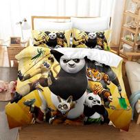 Panda Duvet Cover Pillowcase Beddingboygirl Bedroomdecoration Childrengift Single Double Largebed Sizezip Duvet Cover 100x150cm black