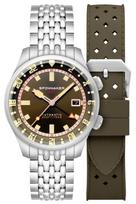 Bradner GMT Automatic Automatic 18 ATM Water Sapphire Brown [SPINNAKER] Watch, Winding, Resistant, Crystal, Dial, SP-5121-22, Men's ruda