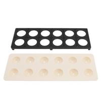 Black Beige Dumpling Making Tool 12 Holes Ravioli Stamp Maker Cutter  Homemade Pasta white
