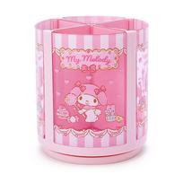 Sanrio Sanrio rašiklio stovas rožinis plastikinis „My Melody“ 360 laipsnių besisukantis besisukantis rašiklio stovas Rašiklio laikiklis Kosmetinis makiažo šepetėlis Tiulis augintinio personažas 213136 white
