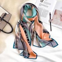 100% gryno šilko skara moterims, prabangi Hangzhou tikro šilko skara moterims, spausdinti šaliai, foulard femme, natūralaus šilko skaros gray