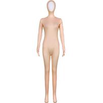 Unisex Orange Open-Face Zentai Suit for Stage Performance Adult 190 beige