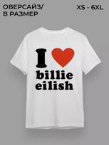 I love Billie Eilish T-shirt M white