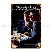 Johnnie Walker Vintage Ad Metal Signs Custom Character Home Vintage Design Pub Tin Sign Poster 20x30cm（7.8x11.8inch） gray