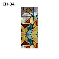 Retro Europos stiliaus stiklo lipdukas matinis langas popierius langas dažyta plėvelė retro bažnyčios vitražų langų plėvelė, atspari vandeniui 30x80cm gray