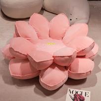 Didelė pliušinė lotoso gėlės pagalvė namų svetainei ir miegamojo dekoravimui Pink 110cm beige