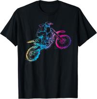 Dirt Bike Riding Motocross Lover Boys Motorcycle Rider Gift Unisex T-Shirt M blue