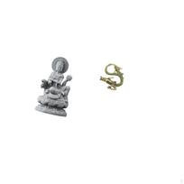 Guan Yin Figurine Feng Shui Brass Female Buddha Sculpture Chinese Tea Pet Crafts for Indoor Hallway gray