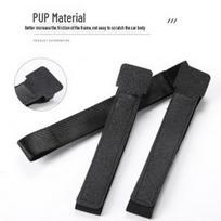 Ultra-light Wear-resistant Nylon Cycling Ankle Straps for Bicycles black