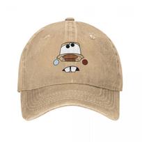 Mater Lightning McQueen Cars Unisex Baseball Cap Distressed Cotton Hats Cap Vintage Outdoor Travel Adjustable Headwear One Size beige