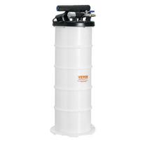 6.5L Fluid Extractor Pneumatic/Manual Oil Changer Vacuum Fluid Extractor with Multi-Size Tubes Oil Extractor Change Pump white