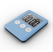 Multifunctional Large Screen Kitchen Timer & Stopwatch with Electronic Reminder English Version geltona