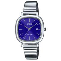 CASIO STANDARD Quartz Movement Stainless Steel Strap Watch 36.7*30mm Women's Watch Blue Dial LTP-B166D-2AV Blue Dial blue