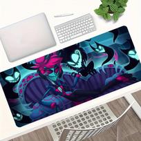 Large Mouse Pad Hazbin Hotel Player Computer Accessories Mousepad Laptop Keyboard Pad PC Tablemat Carpet Anime XXL Gamer DeskMat 600x300x2mm blue