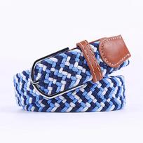 107/120/130cm UNISEX Kasdienis Megztas Sagtimi Segamas Moteriškas Diržas Austas Drobės Elastingas Išplečiamas Pintas Tampus Džinsų Diržas Vyrams 3.3cmX130cm gray