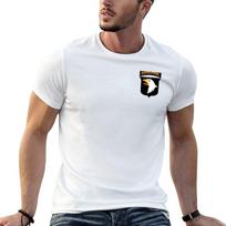 101st Airborne - Screaming Eagles T-Shirt Casual Print Tee Top XXL white