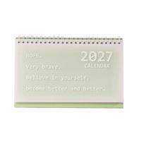 Thick Paper Planning Desk Calendar Daily Schedule Standing Flip Calendar  Daily Scheduling žalia