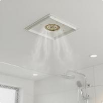 Lubinis ištraukiamasis ventiliatorius Tylus virtuvės oro judinimo prietaisas Energija 6 Inch Patterned Bare gray
