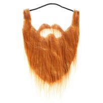 Prom Props Party Costume Fancy Dress Facial Hair Fake Beard Moustache Wig brown