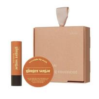 ETUDE Ginger Sugar Overnight Lip Mask 23 g + Lip Balm Stick 3.7 g × 2 Gift Set — Intensive Night Lip Care & Daily Lip Balm Duo beige
