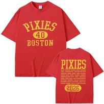 Pixies 100% medvilnės marškinėliai Stardust 2026 Naujas pasaulinis turas Kasdieniam dėvėjimui Grafinis spaudinys Marškinėliai Streetwear Moterys Vyrai Laisvalaikio viršūnės Vasara XXL raudona