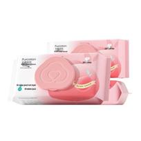 PurCotton Flushable Wet Wipes 60 Sheets x 3 Packs white