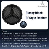 Mercedes Benz AMG Silver And Black Front Grill Newest 3D Style Emblems W176 W246 W205 W212 W207 W217 W251 R231 W166 X166 X156  FC1