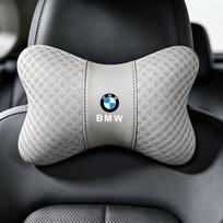1 vnt. automobilio sėdynės kaklo pagalvėlė, galvos atrama, atraminė pagalvėlė, priedai BMW 1 3 5 7 serijai, X1 X3 X5 F10 F15 F16 F20 M3 M4 E34, lipdukas gray