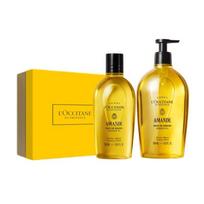 L'Occitane  Sweet Almond Shower Oil Body Lotion Treatment Set Soothing Skin Efficacy 200ml Set Oil Set Set 250ml 500ml rožinė