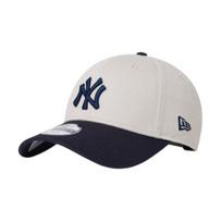 New Era New Yihua MLB parent-child contrasting color hard top for boys and girls NE940 cotton Navy blue/off-white Asian version children (49-55cm) tamsiai mėlyna