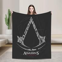 A-Assassins Creed Antklodės Flanelinė Mesti Antklodė Vasaros Oro Kondicionieriaus Dekoracija Minkšta Šilta Lovatiesė 75x90cm gray