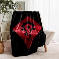 1pc Blanket World of Warcraft Print Design, Lightweight Blanket for Sofa, Bed- Soft &Warm, Gift for All Seasons like Christmas, Halloween 80cmx120cm gray