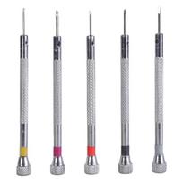 0.8-1.6mm Multiple Size Precise Watch Repair Screwdriver Set For Home DIYer Projects And Professional Clock Maintenance gray