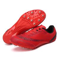 Unisex Vidutinio sprinto treko batai su viso ilgio anglies plokštelės spygliais profesionalioms varžyboms 36 red
