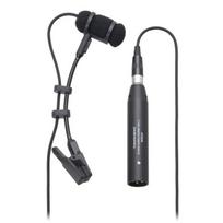 Audio-Technica PRO35 Condenser Microphone XLR (for Brass/Saxophone/Trumpet) with Holder / Back Electret / Cardioid / 145dB SPL / Low-Cut