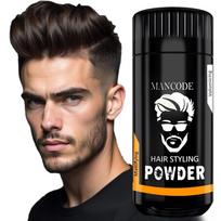 MAN CODE Hair Volumizing Powder Wax for Men, Hair Powder, Hair Wax Powder for Boys, Natural & Safe Hairstyling Powder, Strong Hold & Matte Finish, brown