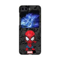 Marvel Spiderman Keršytojai Apsauga Samsung Galaxy Z Flip5 Z Flip 4 5G Z Flip 3 zflip ZFlip6 Juodi Atspindintys dėklai Dangtelis Galaxy ZFlip 5G