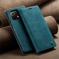 11 Lite 5G NE dėklas, skirtas Xiaomi Mi 11 Lite 5G NE 11i Cover Funda Xiomi 11 11T 12 Pro Odinė piniginė CASEME Atverčiamų kortelių lizdų dėklai Xiaomi 12 Pro blue
