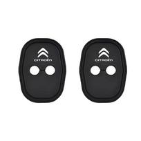 2/4 vnt. Automobilio durų spynos dangtelis Silikoniniai apsauginiai priedai Citroen C1 C2 C3 Vts Grand C4 Picasso C4L VTS C-ELYSEE Berlingo black