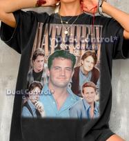 Matthew Perry 90s Vintage Retro Bootleg Shirt, 90s Sitcom Legend Graphic Tee, Sarcastic Funny Friend Fan Apparel #ARI 100 gray