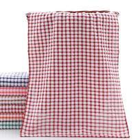 New Cotton Tea Towels Absorbent Rag Cleaning Cloths Large Size Drying Washing Dish Cloth Kitchen Supplies raudona