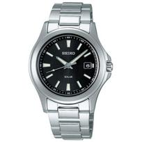 Seiko Selection SBPN067 Men's Watch, Solar, Black Dial black
