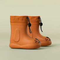 Vaikų lietaus batai berniukams mergaitėms Lietaus batai Vandeniui atsparūs Kūdikio Neslystantys Guminiai Vandens Batai Vaikų Lietaus Batai Keturiems Metams Nuimamas 195(insole 19.5cm) brown