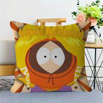 Cartoon S-South-Park Pillow Covers Cartoon Sofa Decorative Home Double-sided Printing Short Plush Cute Cushion Cover 12x12Inch gray
