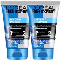 L'Oreal Men Expert Hydra Energetic Cleansing Foam Duo Pack black